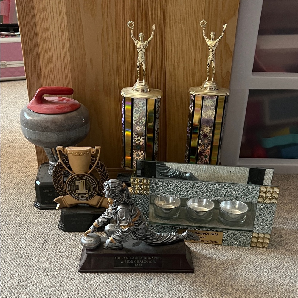 Assorted Sports Trophies and Awards